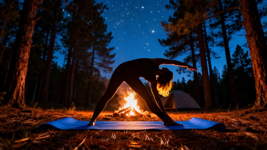 5 Ways Campfire Yoga Can Make You Bendier Than a Marshmallow Stick