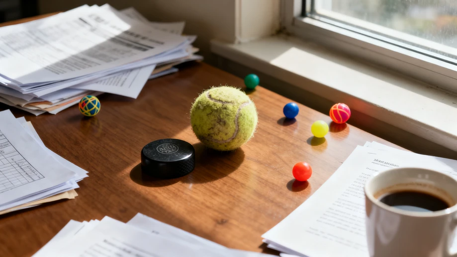 Defeat Desk-Bound Tension with a Tennis Ball